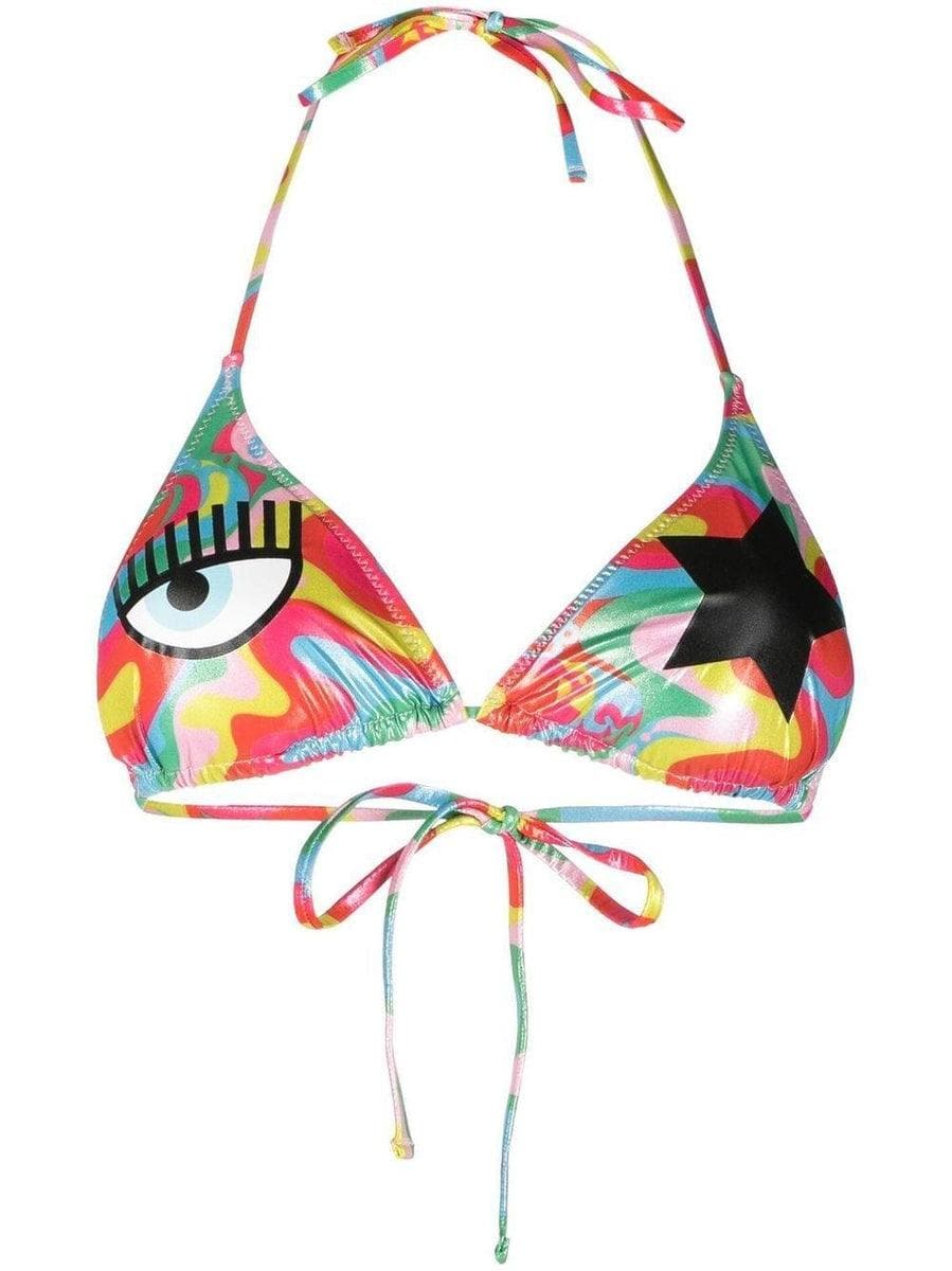 Image of Bikini con stampa astratta