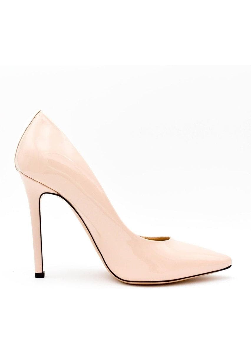 Scarpe con tacco in Vernice Nude