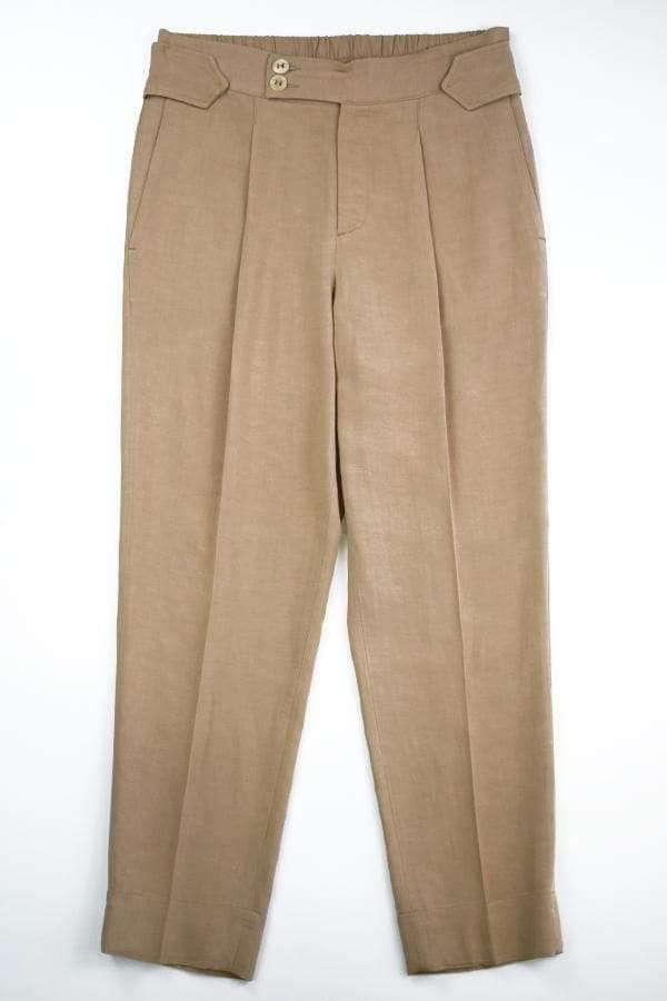 Image of High top linen trousers