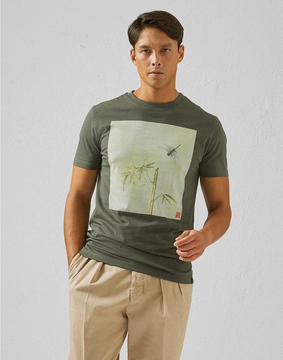 Image of T-shirt in jersey organico verde