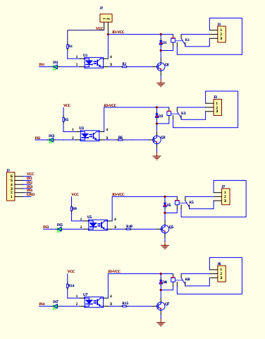 opto isolated relay schematic