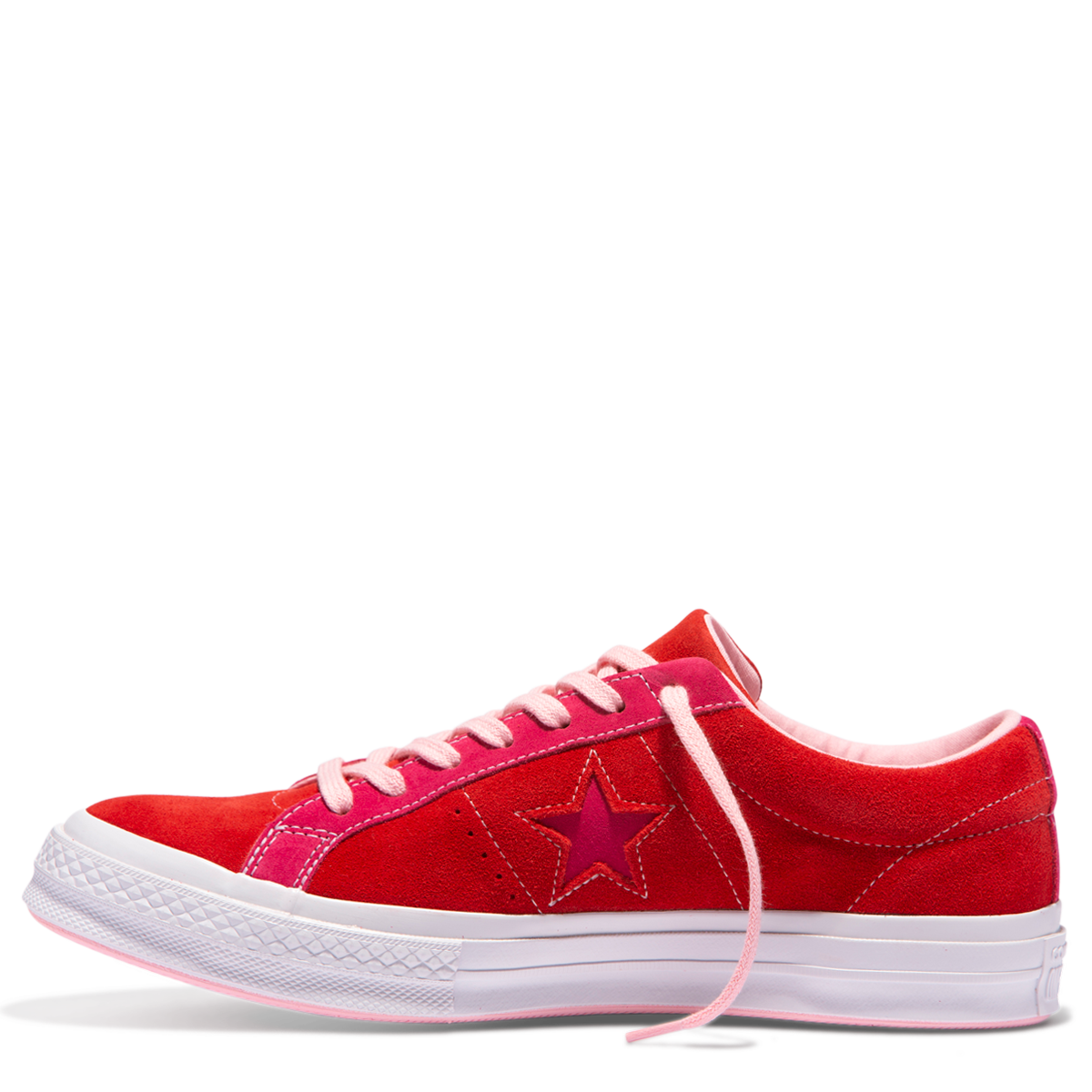 one star carnival suede low top