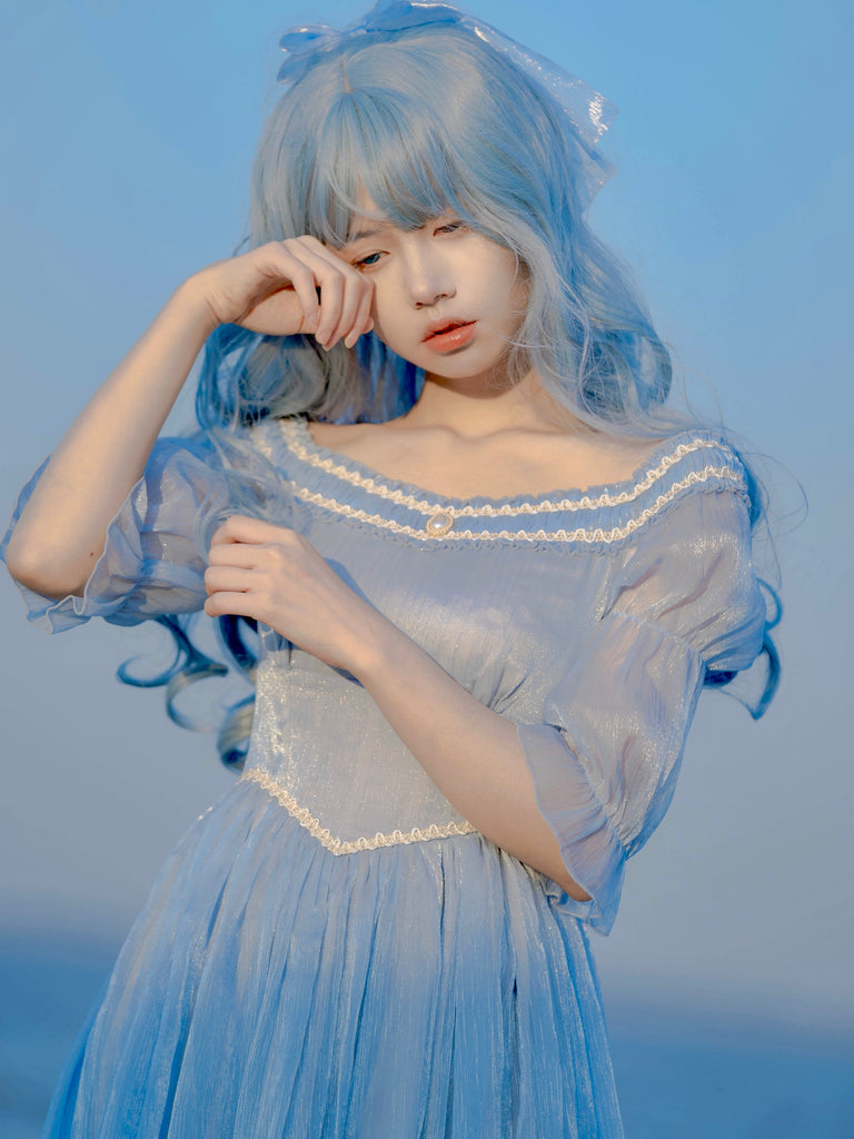 The sunset mermaid Lolita fashion dress - Peiliee Shop