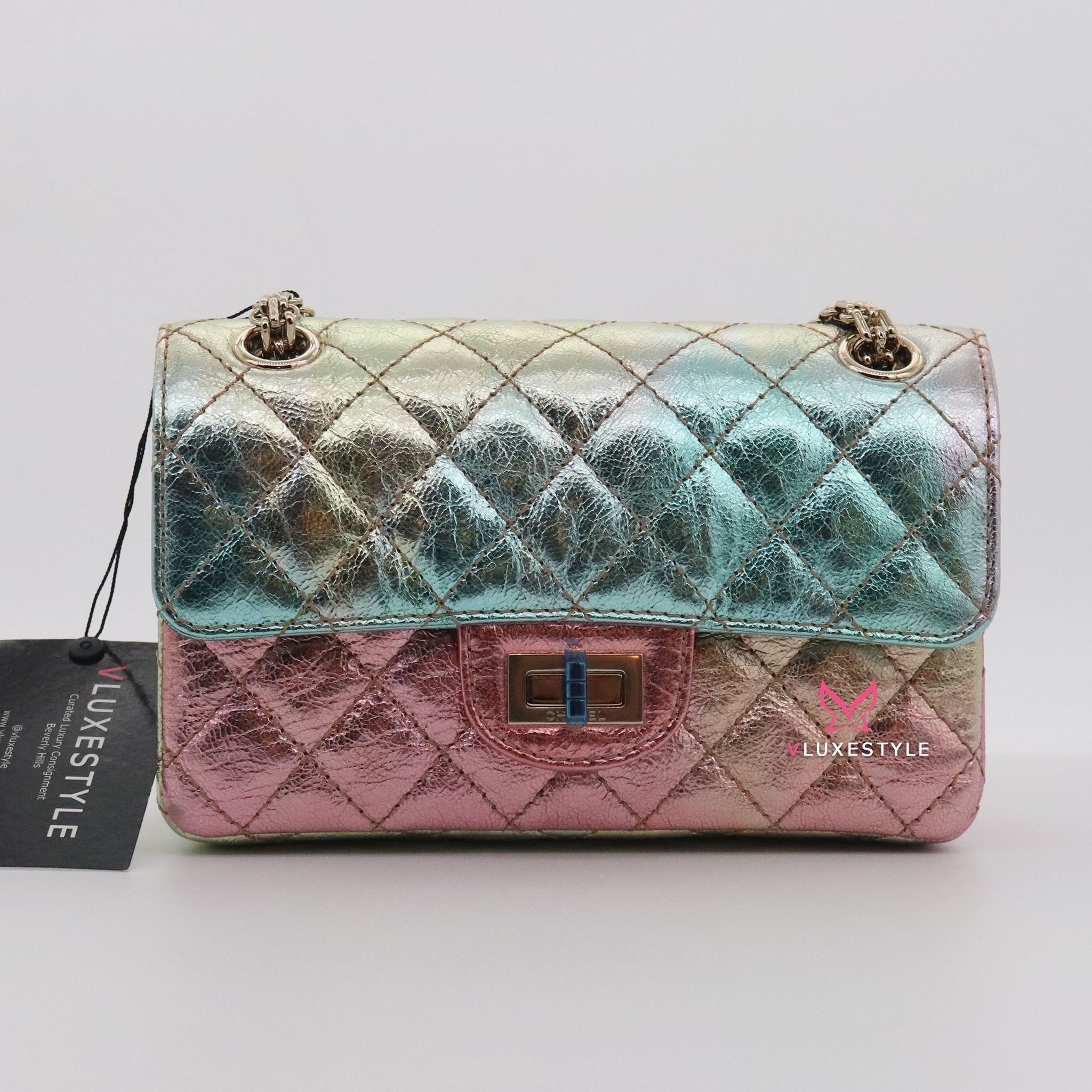 Chanel rainbow 2024 mini reissue