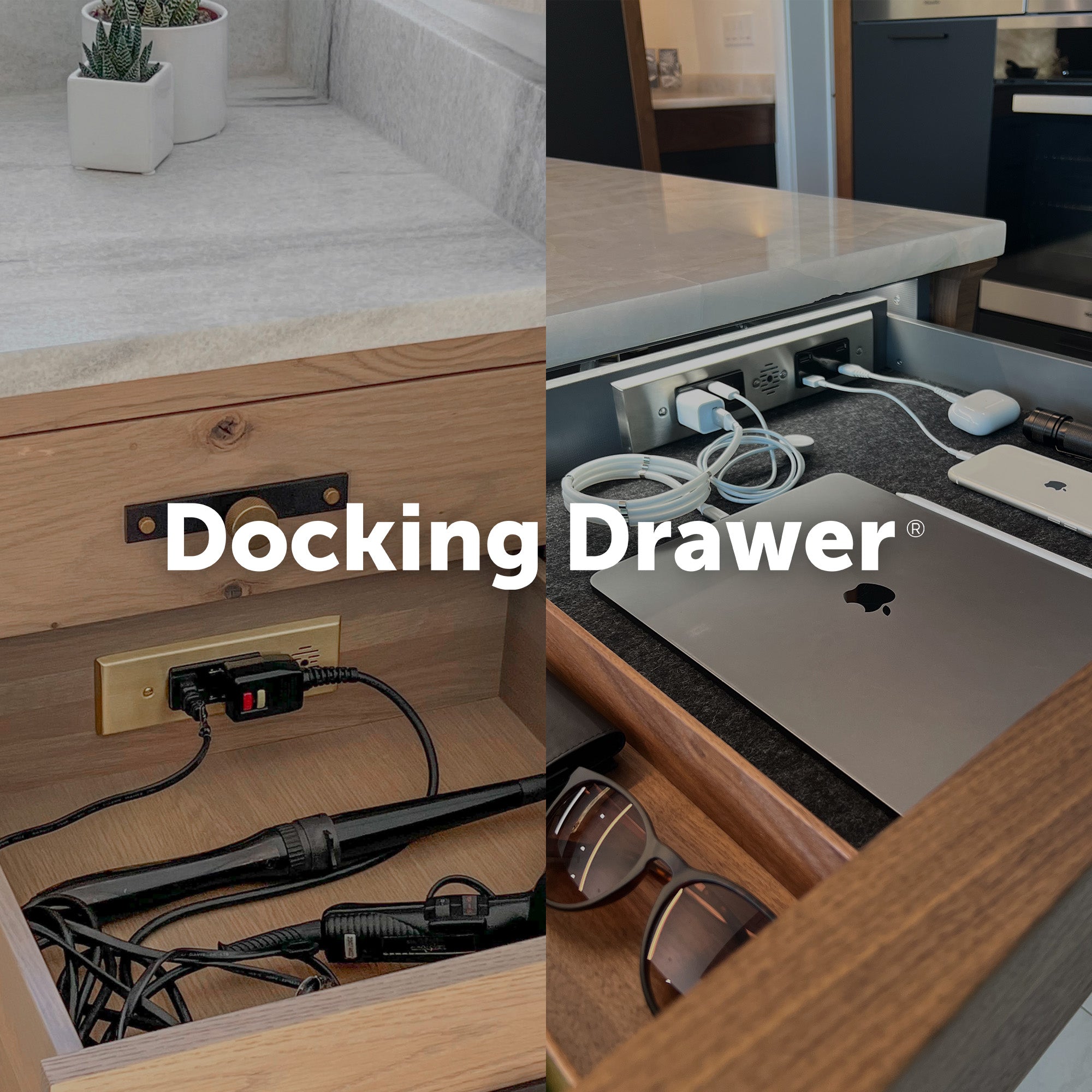  Docking Drawer: Charging Outlets