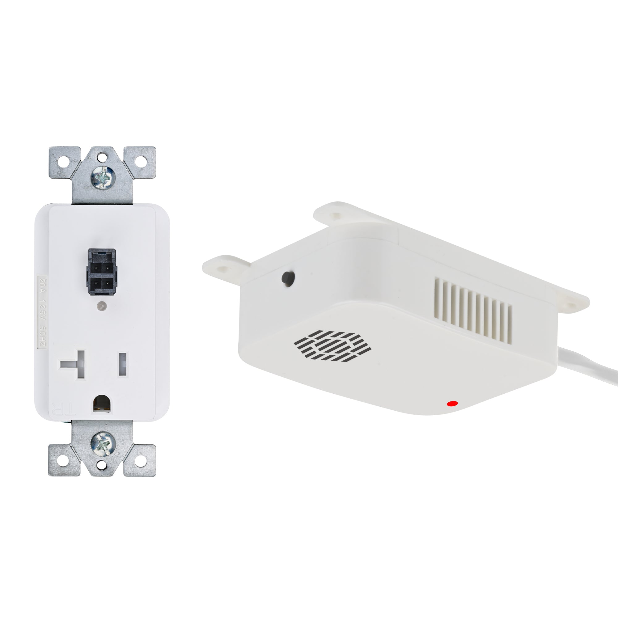 20 amp Safety Interlock Outlet with Smoke and Heat Sensor