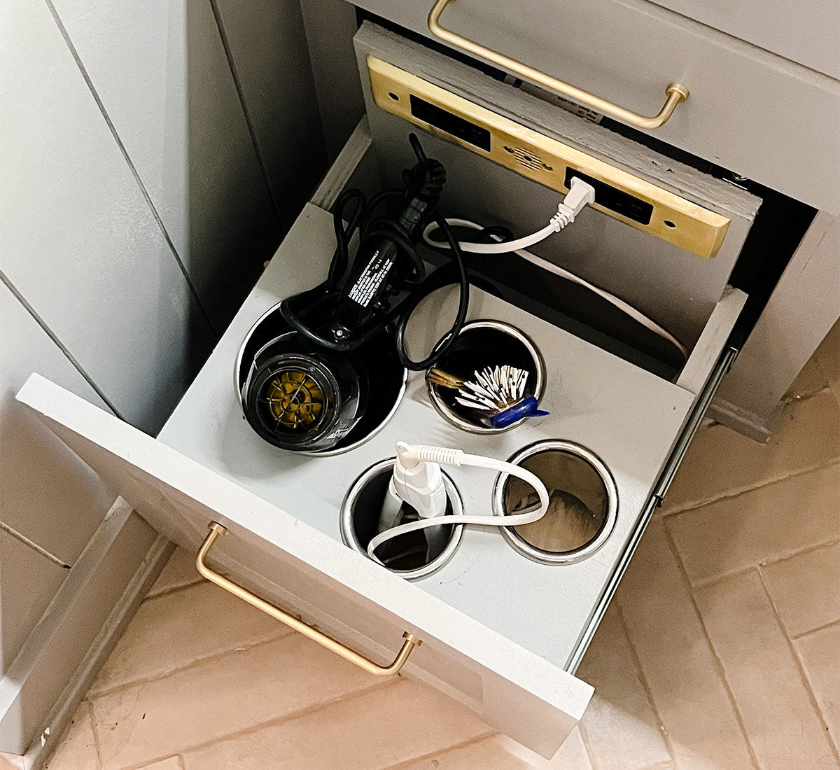 Small Kitchen Appliance and Power Tool Cord Organization Tip