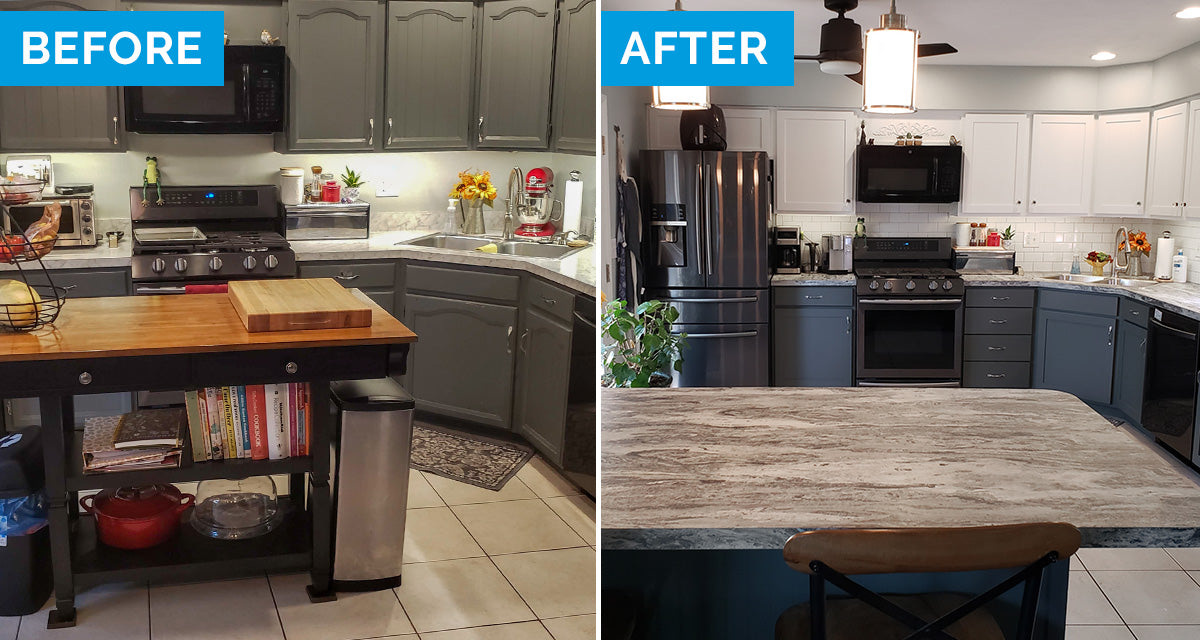 Before & After kitchen remodel