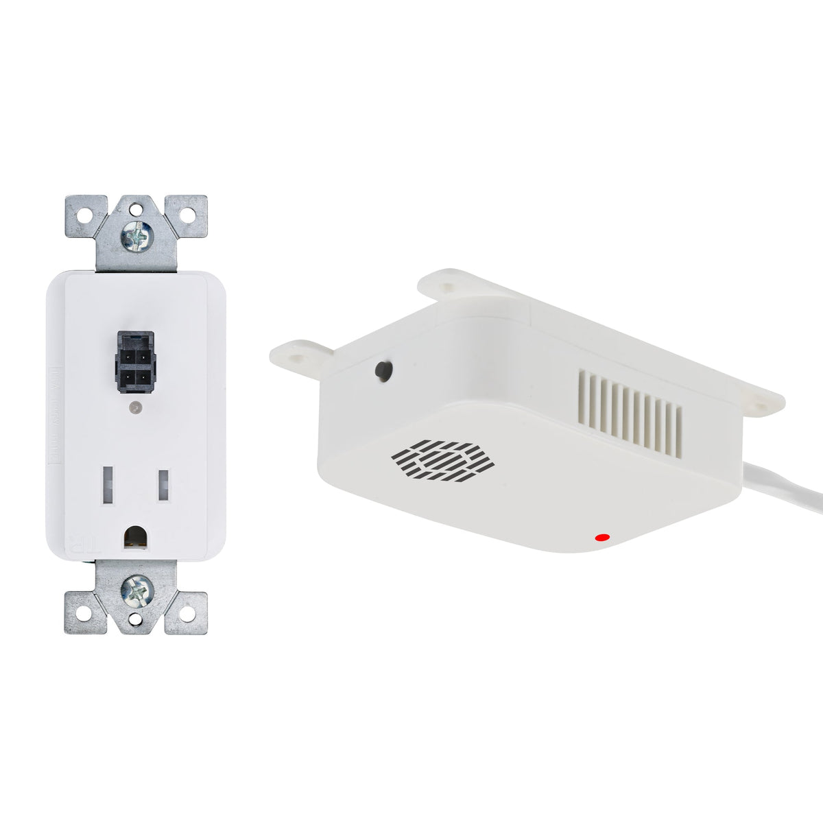 15 amp Safety Interlock Outlet with Smoke and Heat Sensor