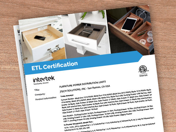 Docking Drawer Electrical Certifications