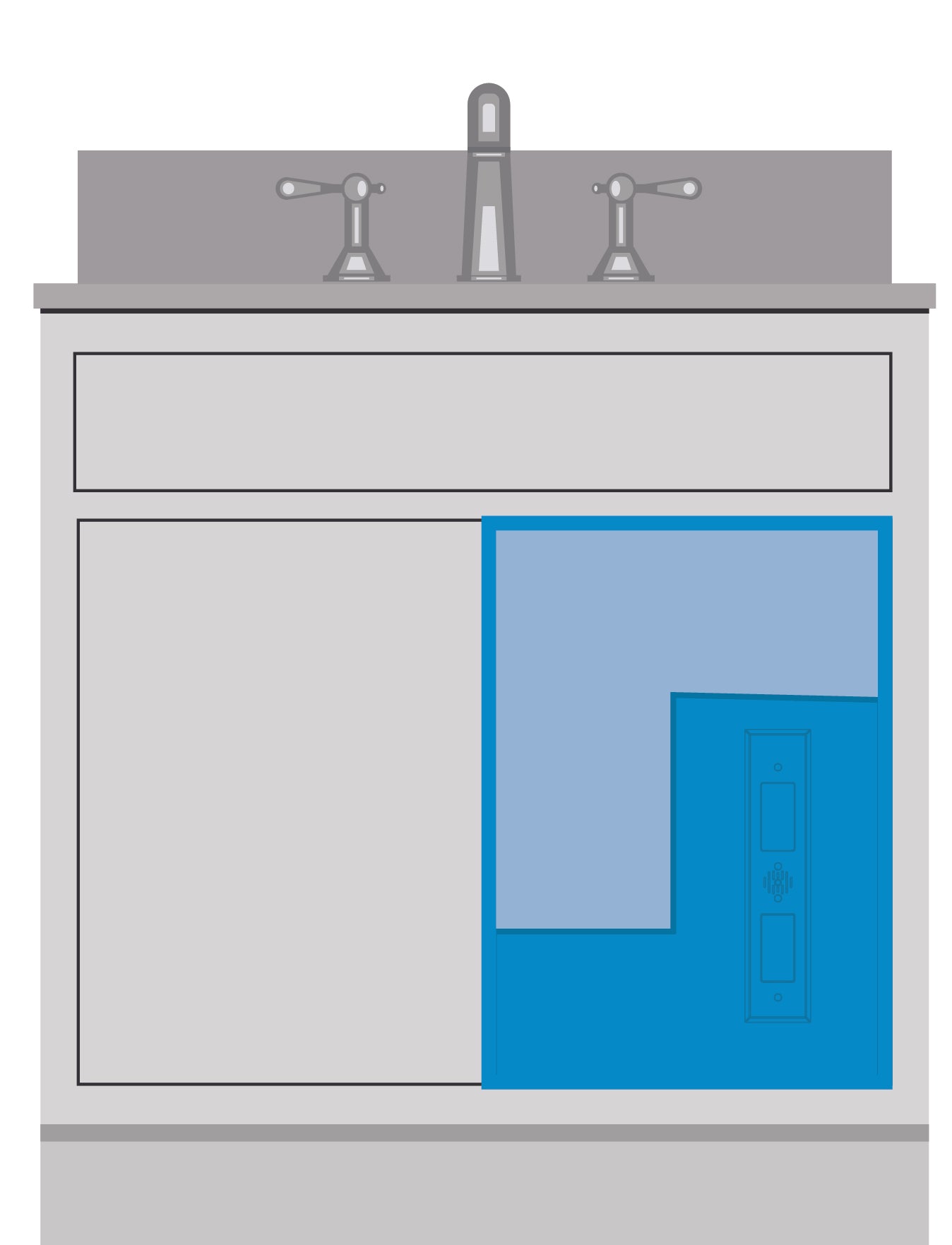 bathroom vanity illustration