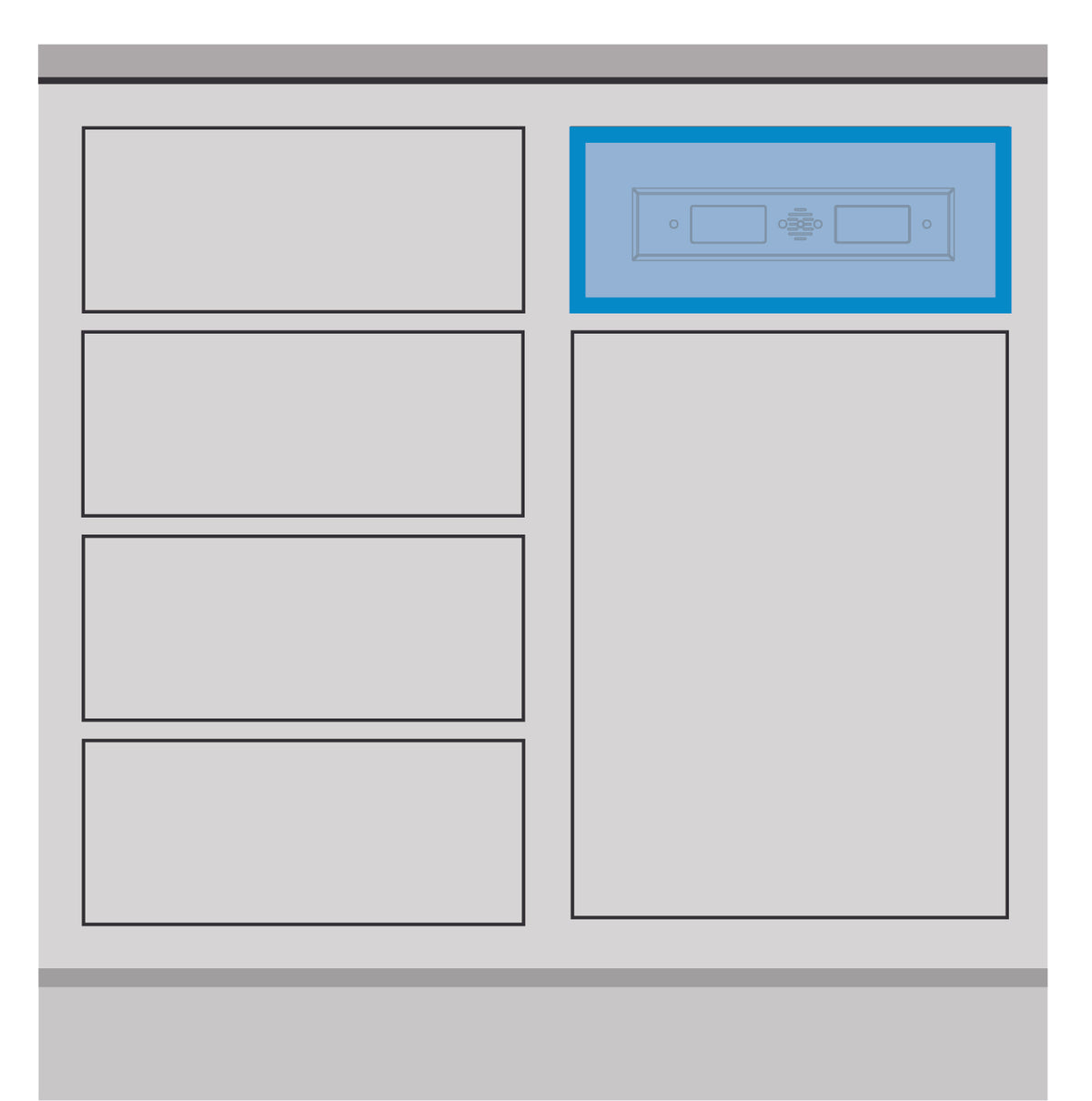 kitchen cabinet illustration