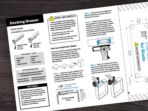 Docking Drawer Installation Manuals