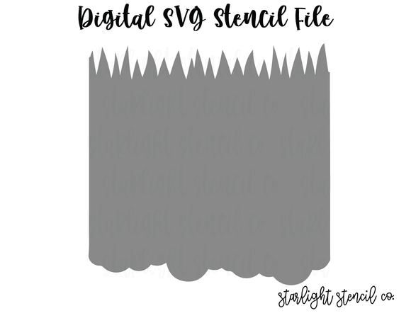 Download Cloud Grass Svg Stencil File Starlight Stencil Co