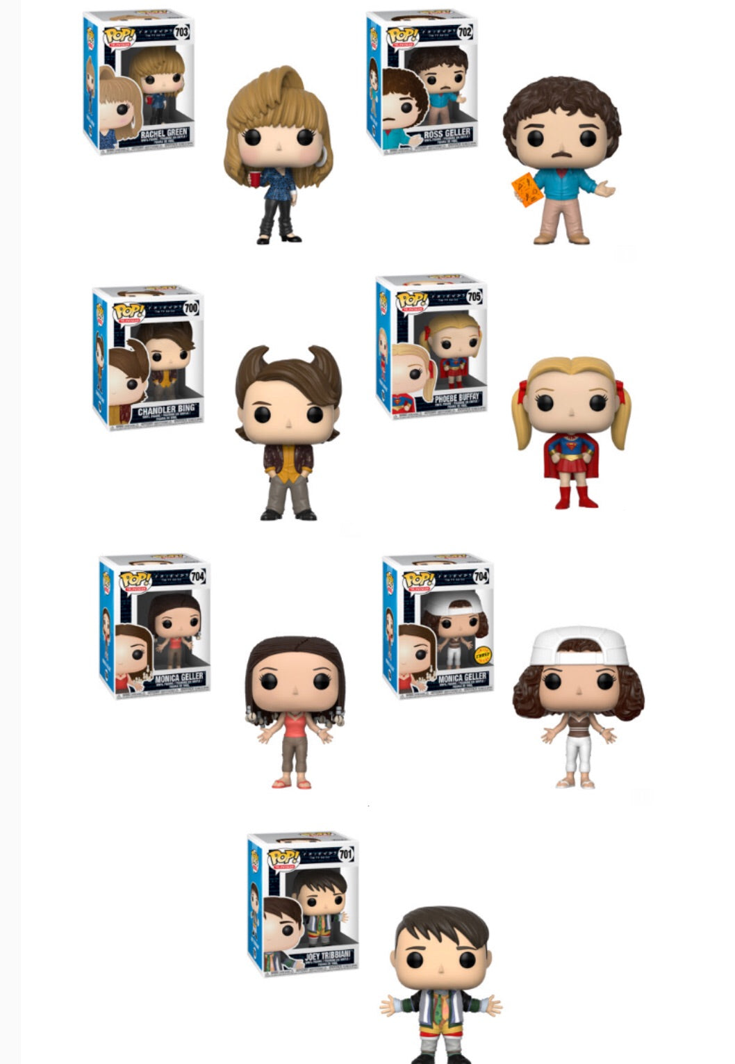 friends funko pop set