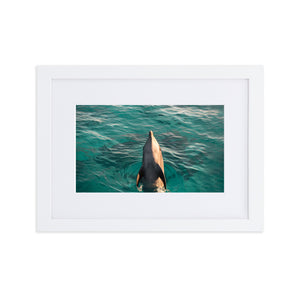 As free as the sea Matte frame print by Justin Okoye