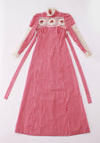 70s Vintage Gingham Prairie Dress