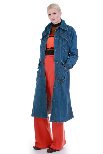 long denim coats for ladies