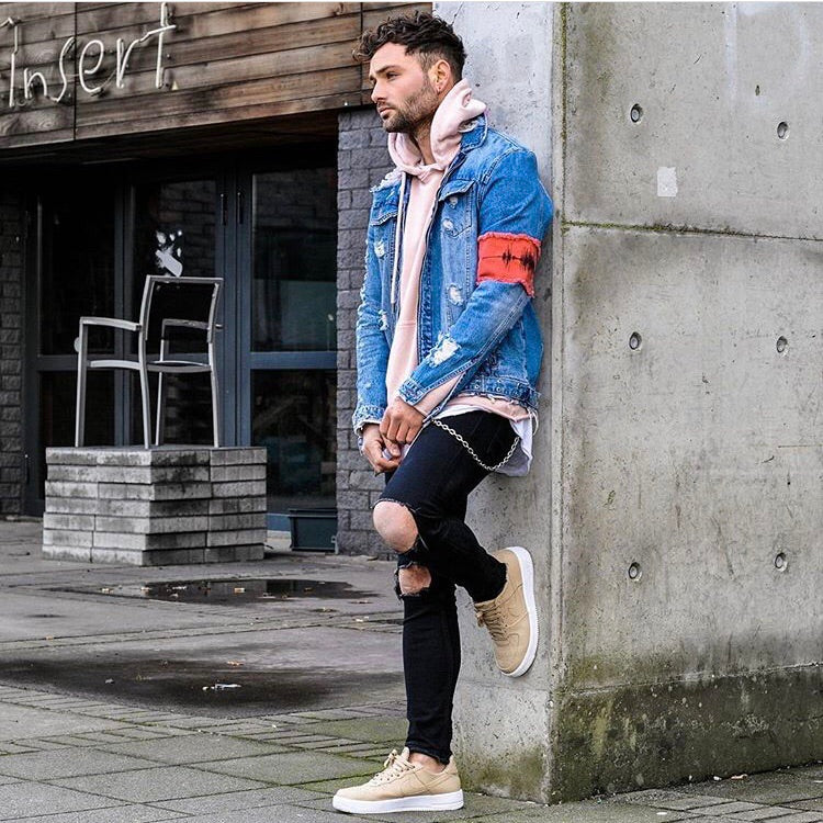 denim jacket streetwear