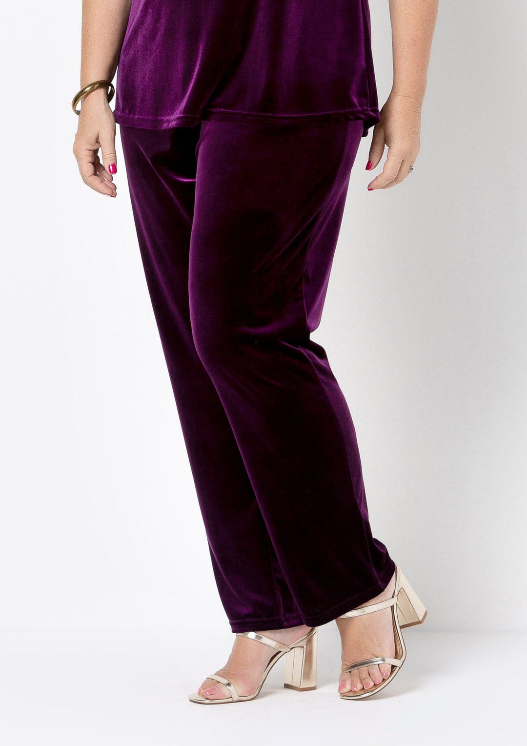 Plus Velvet Wide Leg Pants