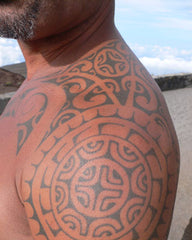 Tahitian tattoo that inspired the NAKOA Leather prodcut line