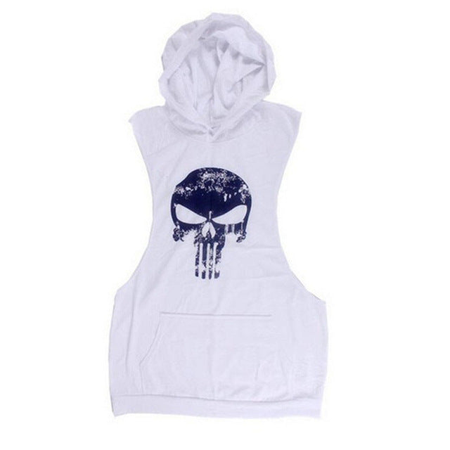 punisher sleeveless hoodie