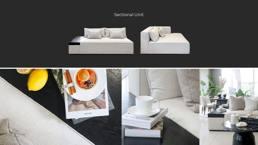 Milan L-Shape 3 Seater Sofa | Vinoti Living