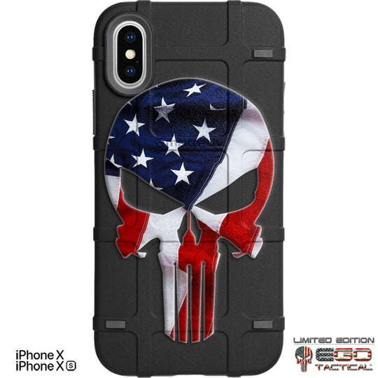 Chicago Bears Army Camouflage American Flag Punisher Skull Limited