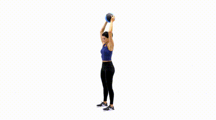 19 Best Medicine Ball Workouts for Beginners Overhead Triceps Extension