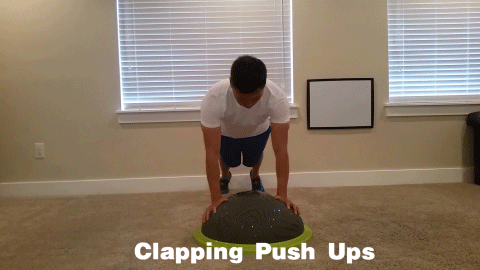 14 Best Bosu Ball Exercises for Beginners Clapping Push-ups