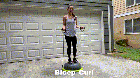 14 Best Bosu Ball Exercises for Beginners Bicep Curl