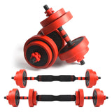 Adjustable Dumbbell and Barbell 38-82lbs Non-slip Set