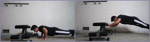 ritfit home workout bench Plyo Bench Plank Hold