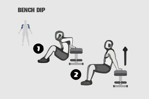 What Muscles Does Bench Press Work bench dip