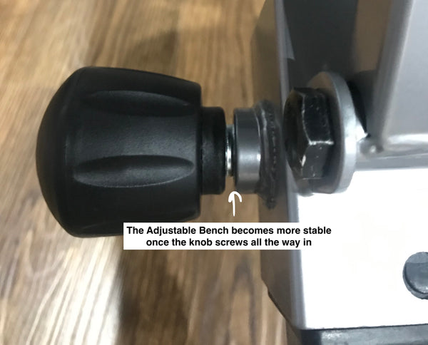 RitFit Foldable Weight Bench AWB-800 Q&A adjustable knob