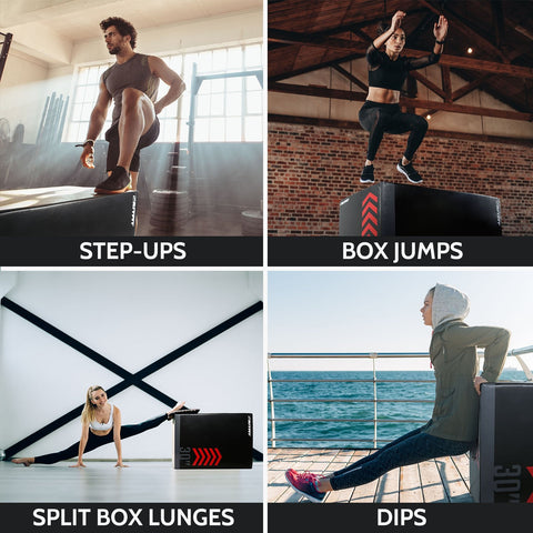 Multifunctional foam plyometric box