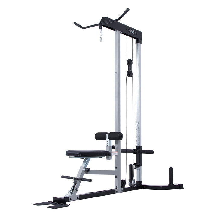RitFit Power Squat Rack Power Cage, Lat Pull Down Machine