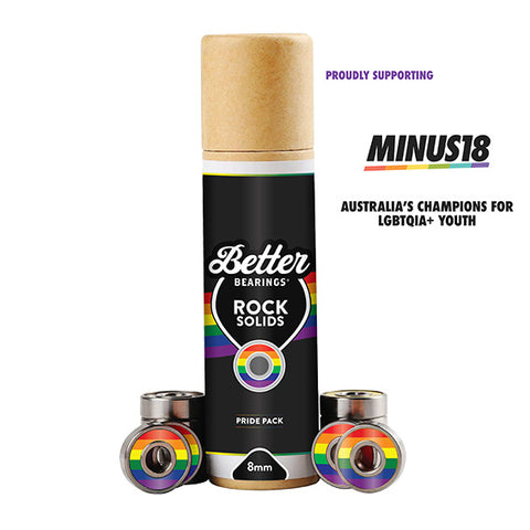 Better Bearings Pride Rock Solids in support of Minus 18
