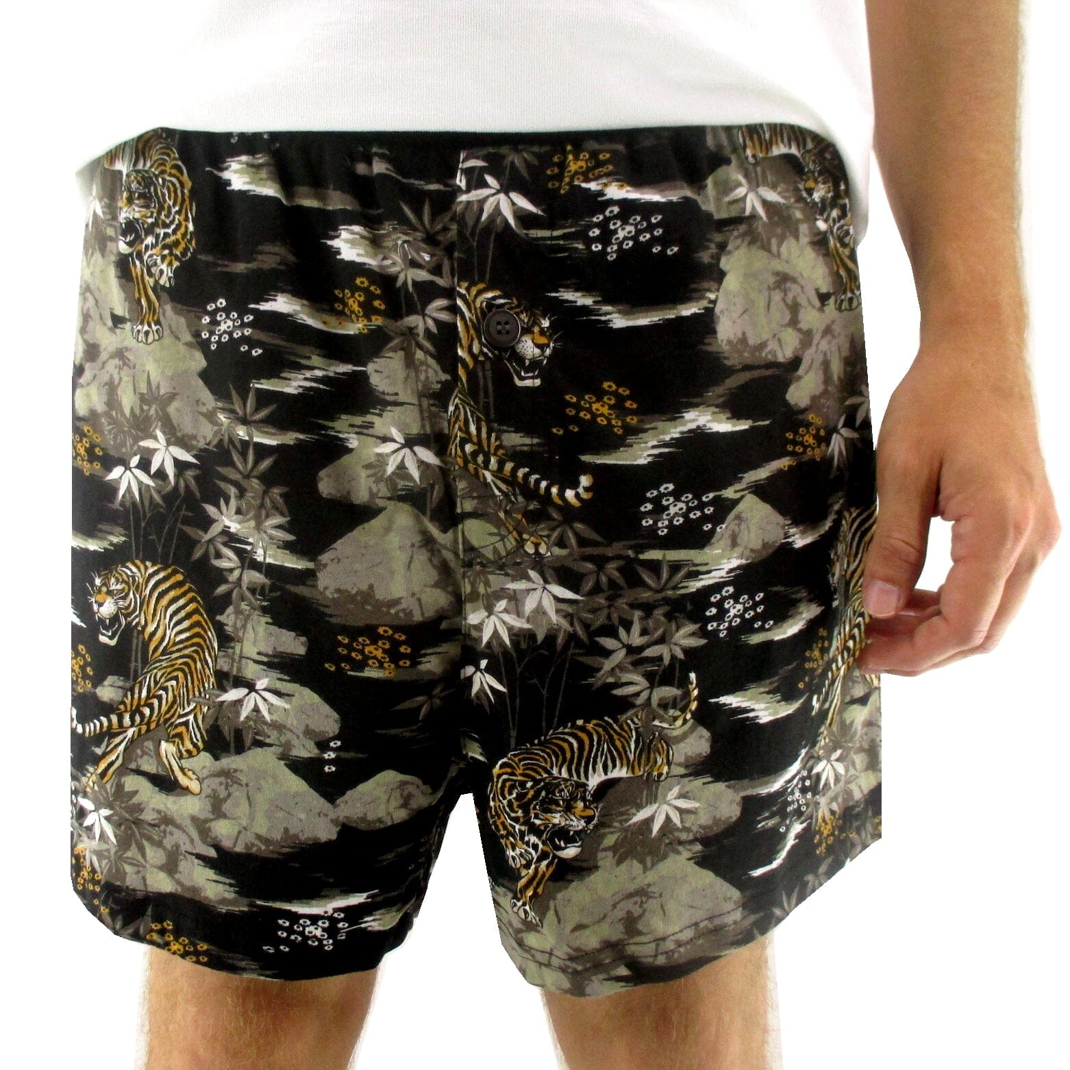 Crocodile River Alligator Novelty Print Cotton Boxer Shorts Underwear