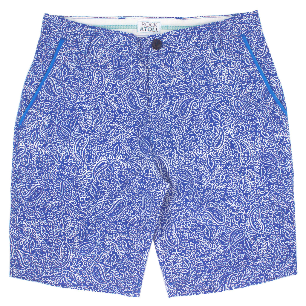 Paisley Shorts For Men. Buy Mens Blue Paisley Shorts Online – Rock ...