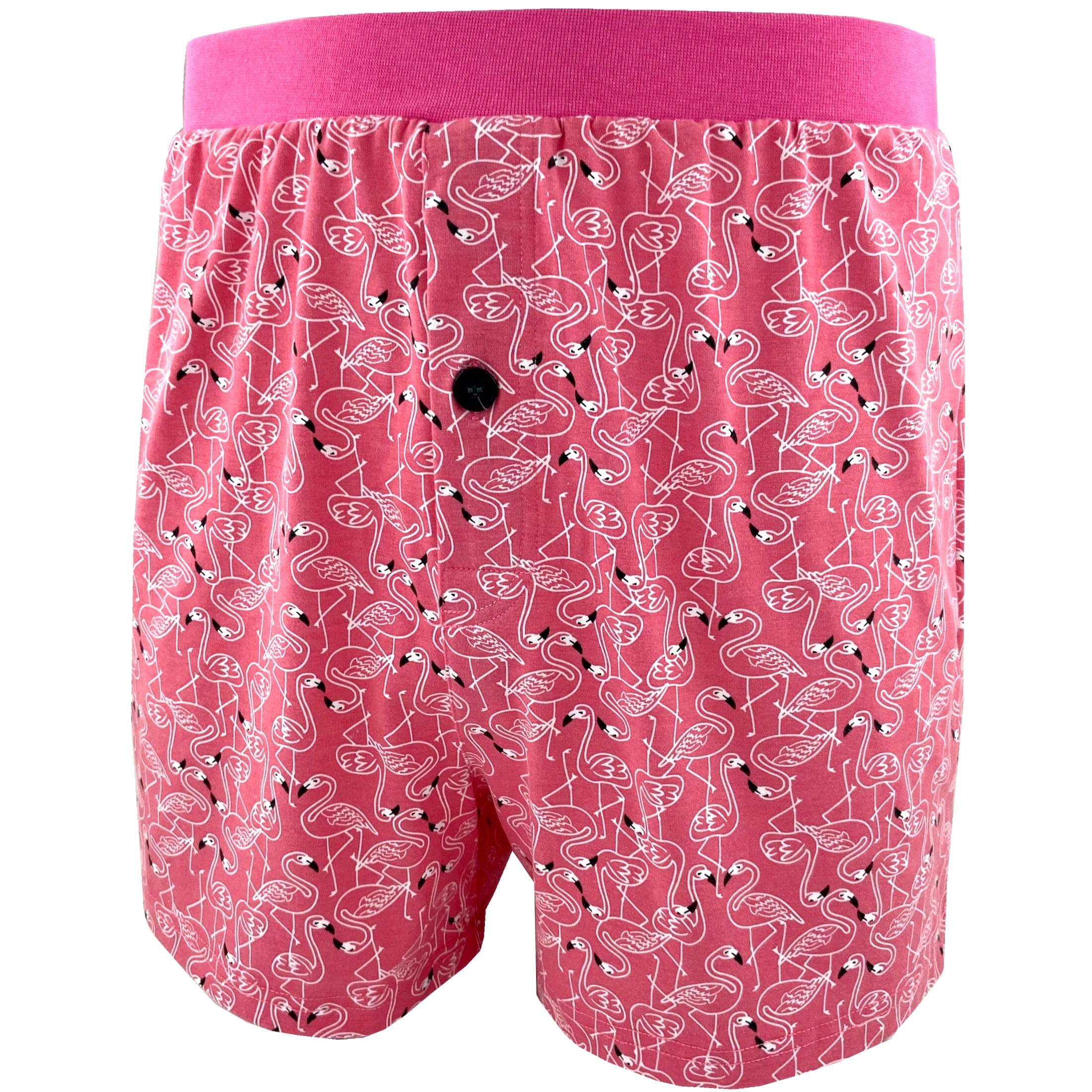 Gehuurd Vergelijkbaar Vrijlating Men's Bright Colorful Flamingo Patterned Cotton Boxer Pyjama Shorts