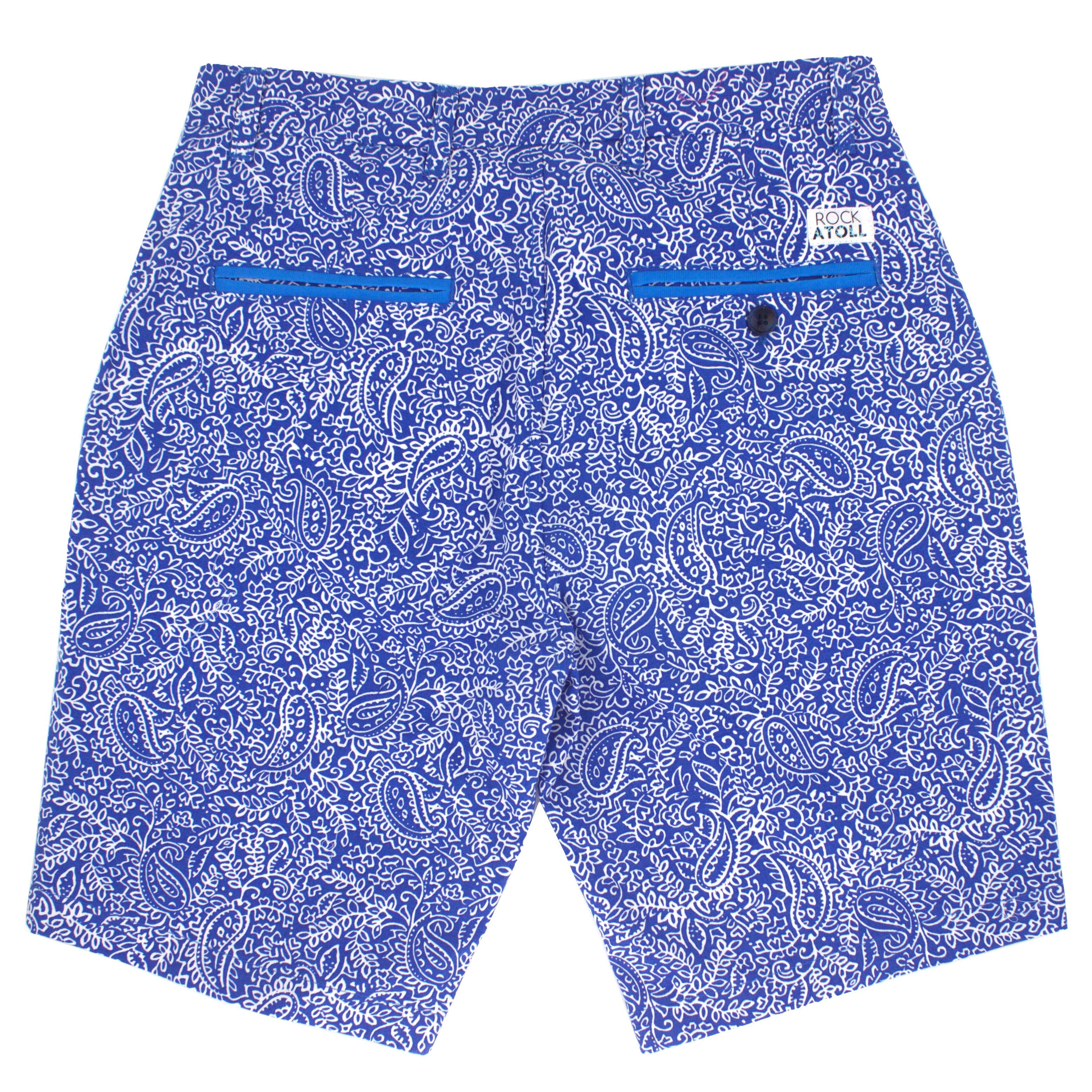 kopen Versnel Jeugd Paisley Shorts For Men. Buy Mens Blue Paisley Shorts Online