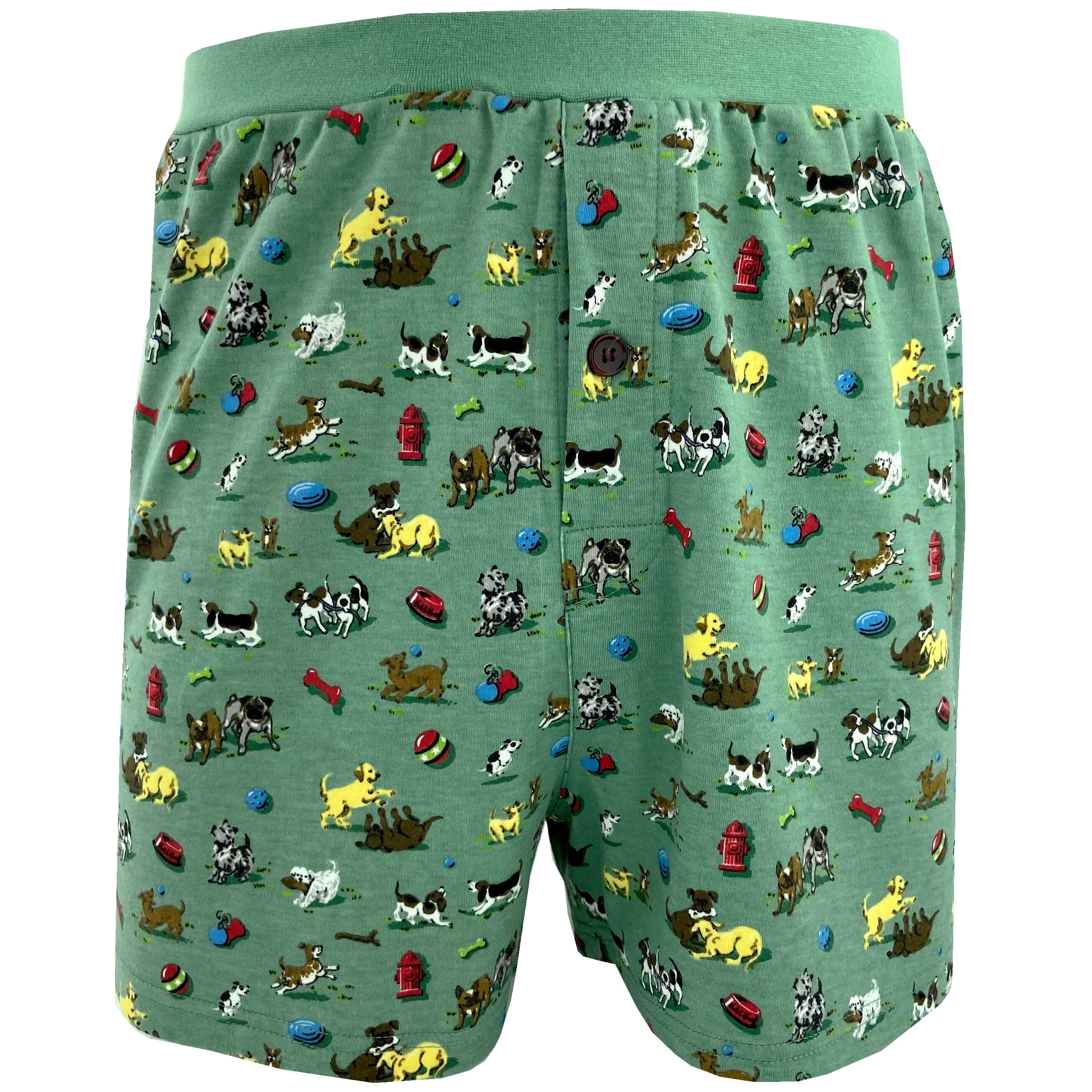 Men's Sport Themed Football Patterned Cotton Boxer Shorts Underwear