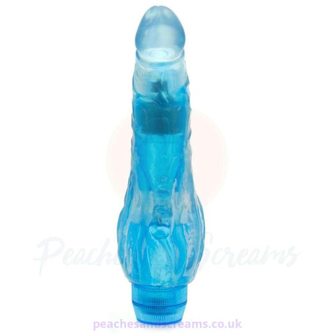 8.25-Inch Crystal Cox Vibrating Penis Dildo with Anal Probe