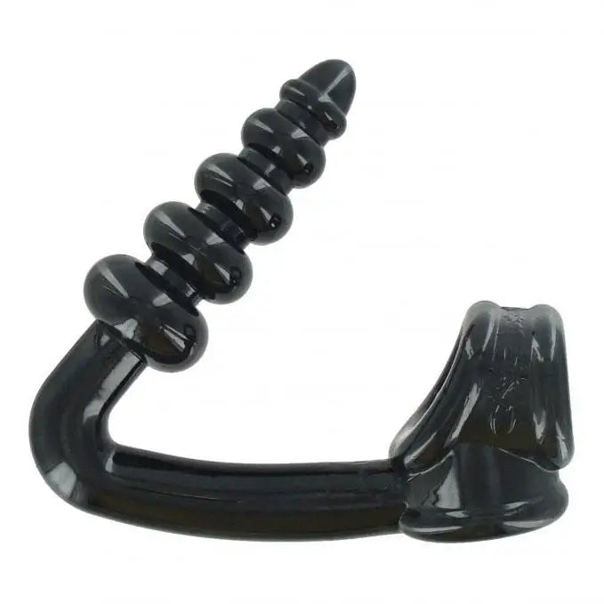 Shop Master Series Flexible Black Tpr Cock And Ball Toy With Anal Probe