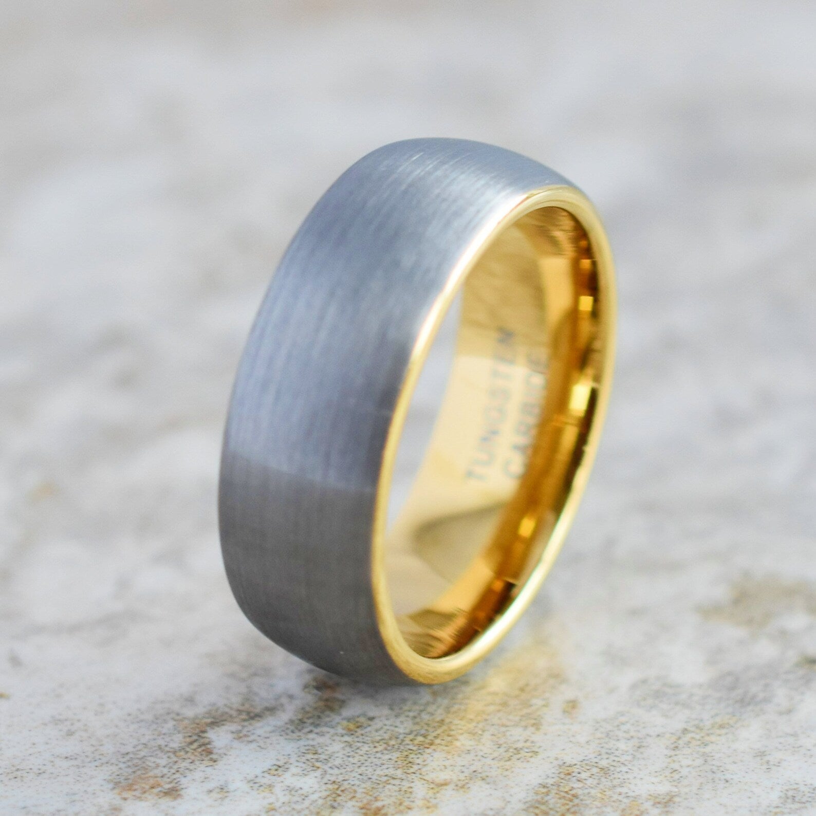 8 mm Tungsten Wedding Bands - U127C