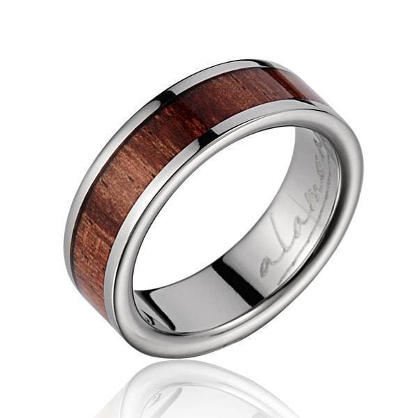 Koa Ring, Hawaiian Wood Wedding Band