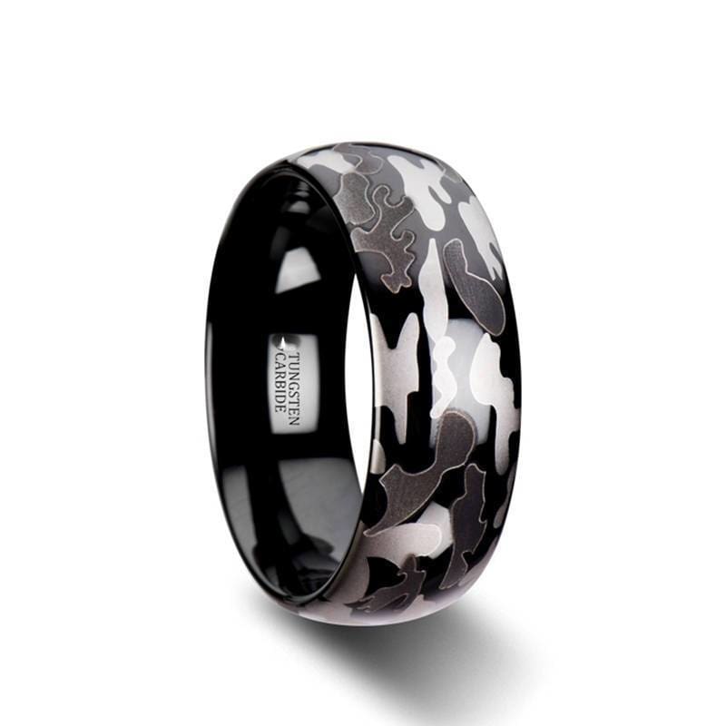 camo tungsten wedding bands