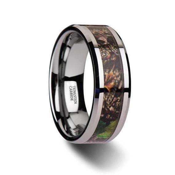 camo tungsten wedding bands