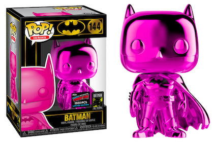 pink chrome batman funko pop